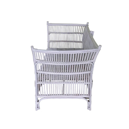 Cane 2 Seater Sofa - white