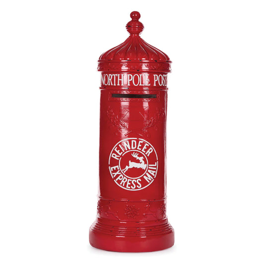 77cm Red & White Santa Mailbox