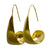 MW Gold Drop Hoop Earrings B29