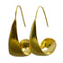 MW Euro Gold Drop Hoop Earrings B29