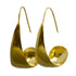 MW Gold Drop Hoop Earrings B29