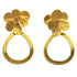 MW Euro Gold Flower Hoop Earrings B32