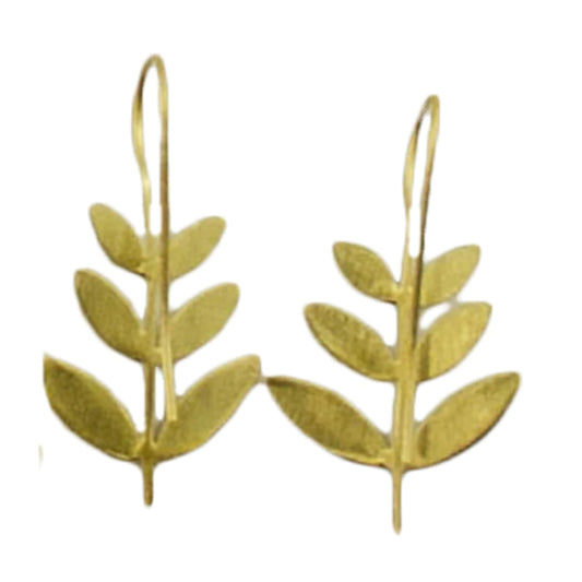 MW Gold Leaf Drop Earrings B20