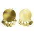 MW Euro Gold Round Tassle Stud earrings B4