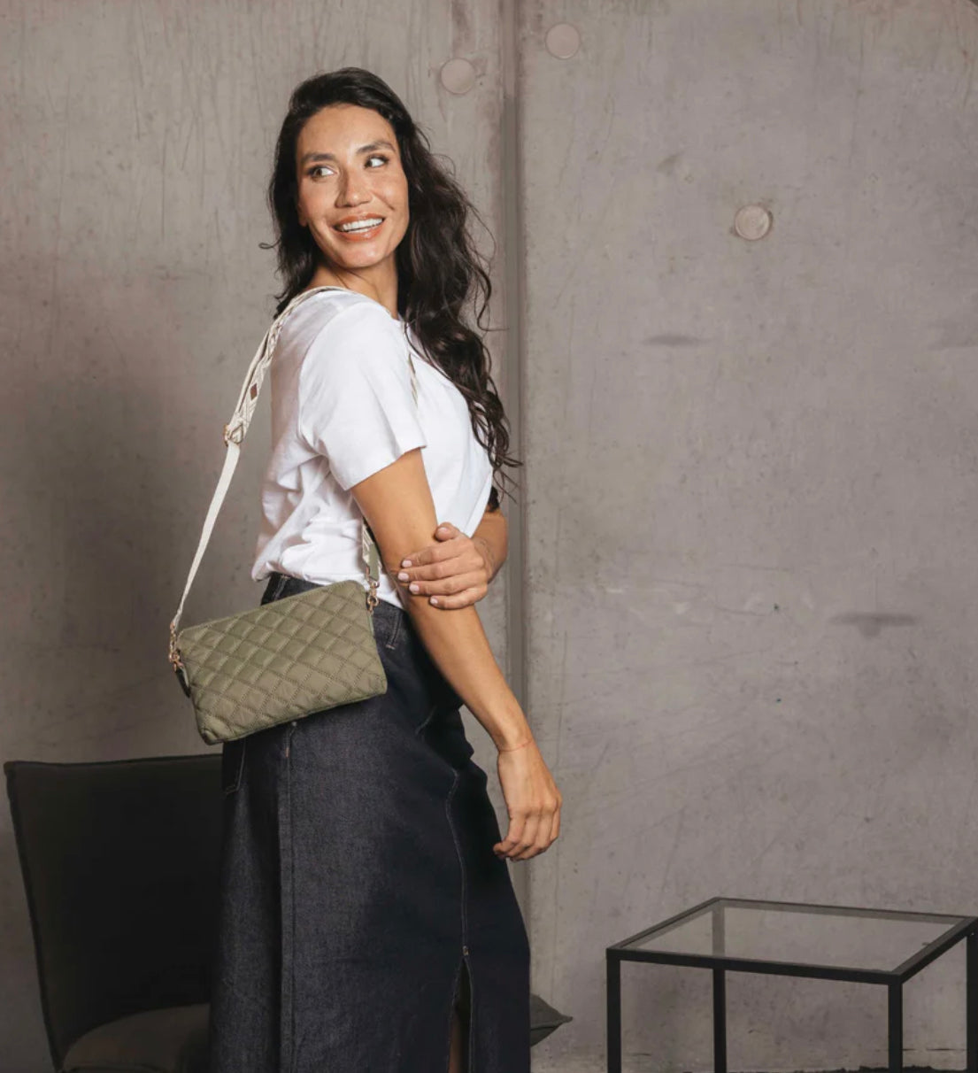 Tribeca Quilted Kiara Crossbody/Clutch (Various)