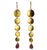 MW Euro Gold Drop Gemstone Earrings A91 (Various)