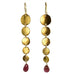 MW Gold Drop Gemstone Earrings A91 (Various)