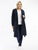 Cord Solids Trench Coat in Navy