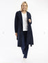 Cord Solids Trench Coat in Navy