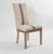 PREORDER Oakwood Hamptons Dining Chair Natural/Blue Stripe w/ Studs