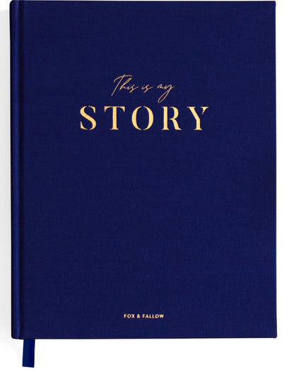 This Is My Story Memoir Journal Navy