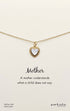 Petals Mother of Pearl Necklace Gold