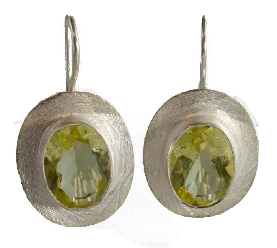 MW Luxe Short Hook Gemstone Earrings IAE2