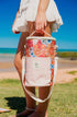 Insulated Barrel Cooler Bag with Shoulder Strap Retro Summer