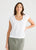 Pisa Top in White Linen