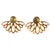 MW Euro Gold Lotus Gemstone Earrings A10B (Various)