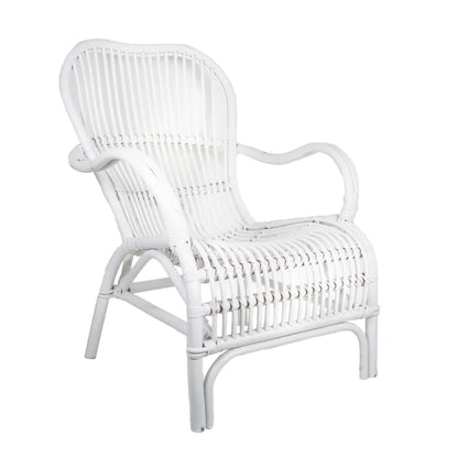 SEVILLE RATTAN ARMCHAIR - White