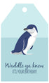 Birthday Tag - Little Blue Penguin