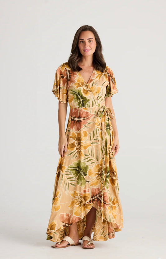 Geisha Maxi Dress in Majesty Palm