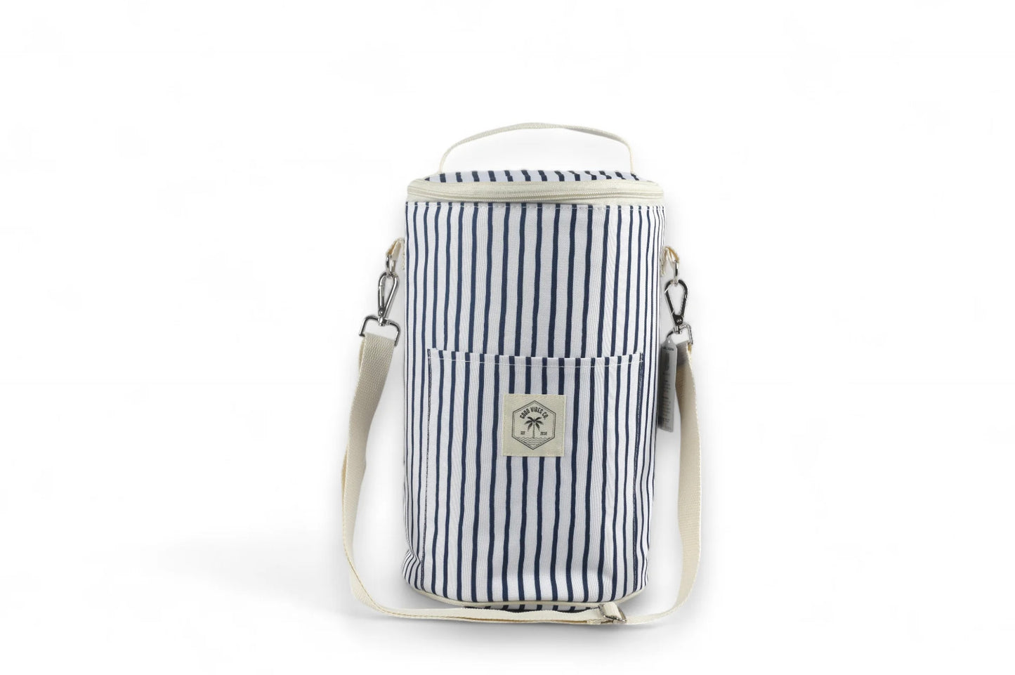 Insulated Barrel Cooler Bag with Shoulder Strap Mediterranean