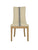 PREORDER Oakwood Hamptons Dining Chair Natural/Blue Stripe w/ Studs