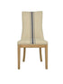 PREORDER Oakwood Hamptons Dining Chair Natural/Blue Stripe w/ Studs