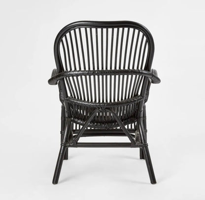 SEVILLE RATTAN ARMCHAIR - Black