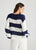 Driftwood Long Sleeve Top in Navy + White