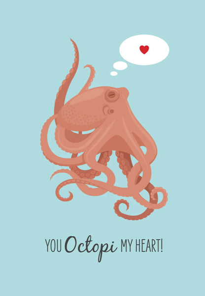 Lovers Card - Octopus Greeting Card