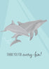 Greeting Card - Dolphins