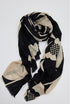 Holiday Fortune Scarf in Black+White