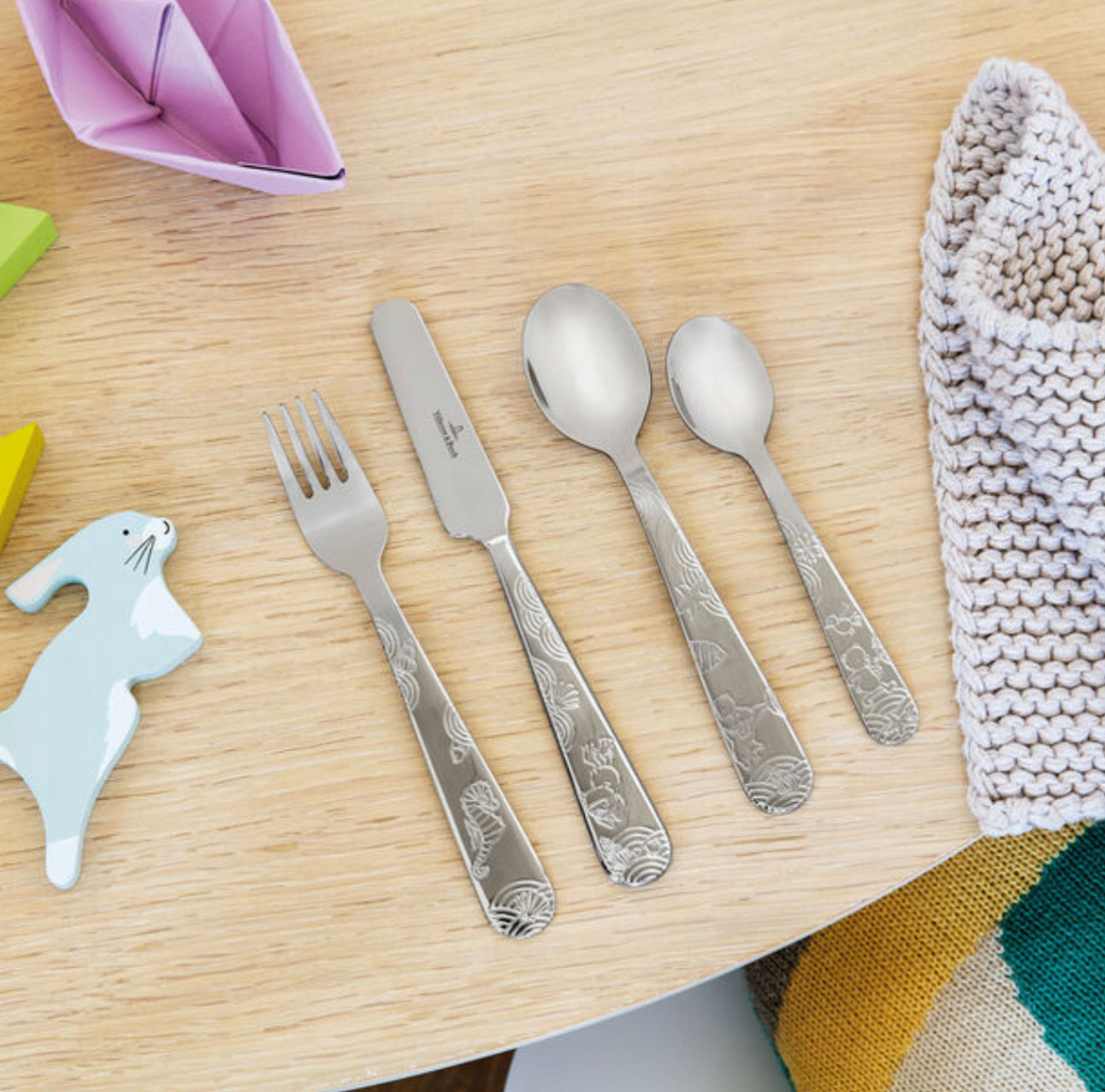 Happy Bear Children Cutlery Set 4pcs