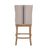 PREORDER Oakwood Hamptons Counter Chair Natural/Blue Stripe w/ Studs