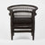 Livingstone Wicker Armchair Black/Black Cushion - Outdoor Under-cover