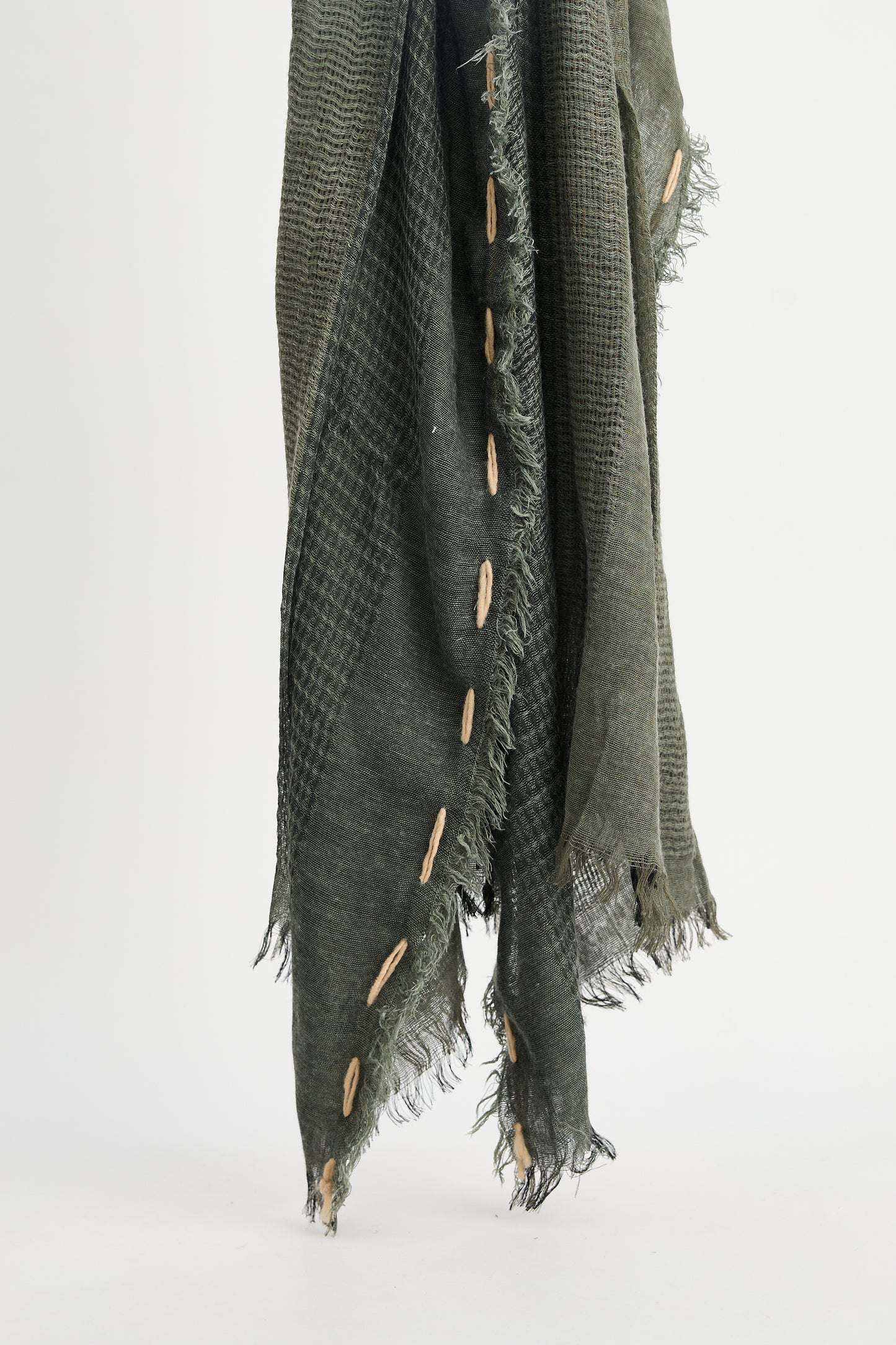 Santa Fe Scarf in Grey & Olive