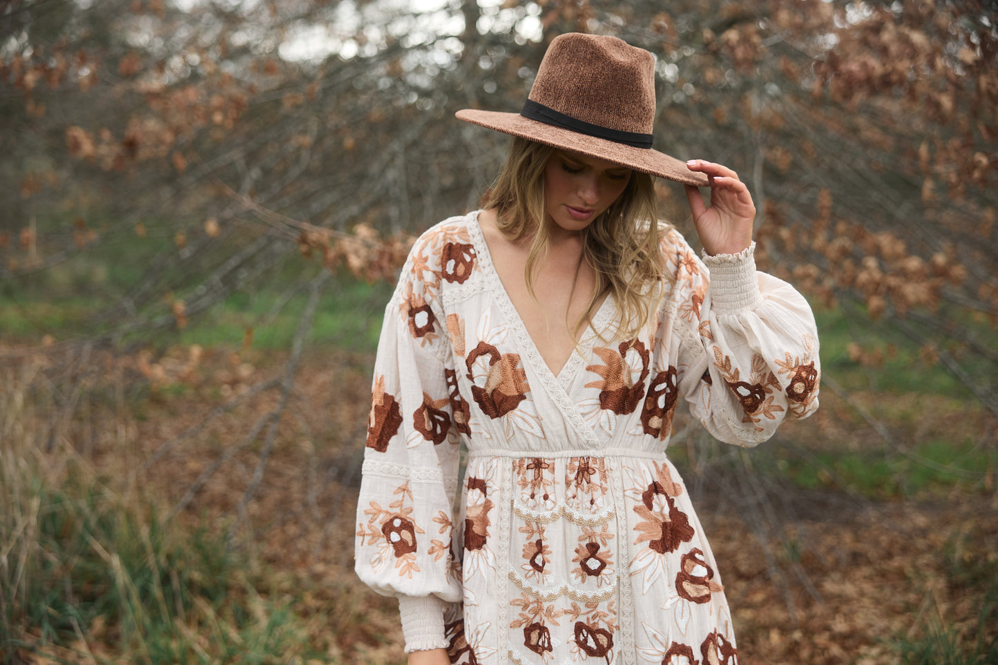 Heidi Rancher Wide Brimmed Hat in 2 colours
