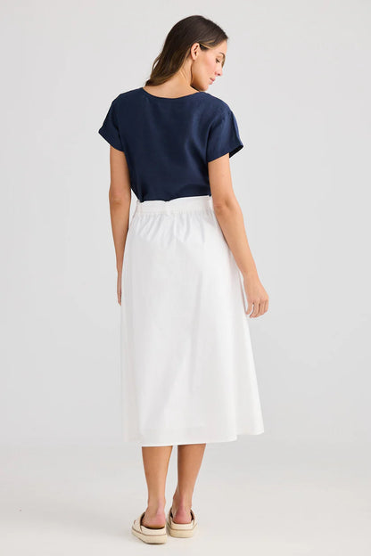 Sand Dollar Skirt in White
