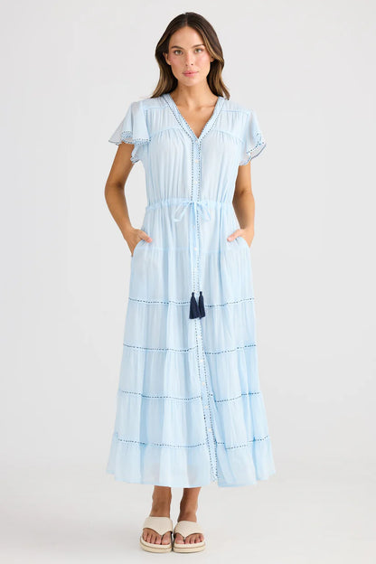 Delilah Dress in Ice Blue