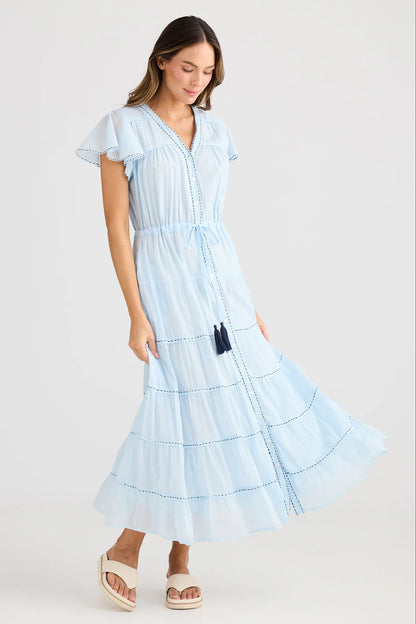 Delilah Dress in Ice Blue