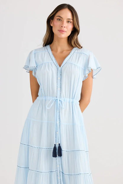 Delilah Dress in Ice Blue