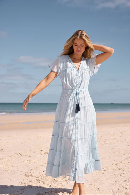 Delilah Dress in Ice Blue