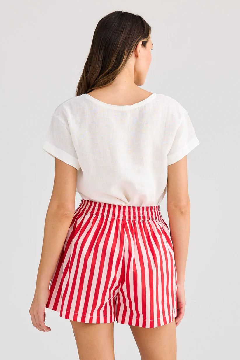 Adrift Shorts in Red Stripe