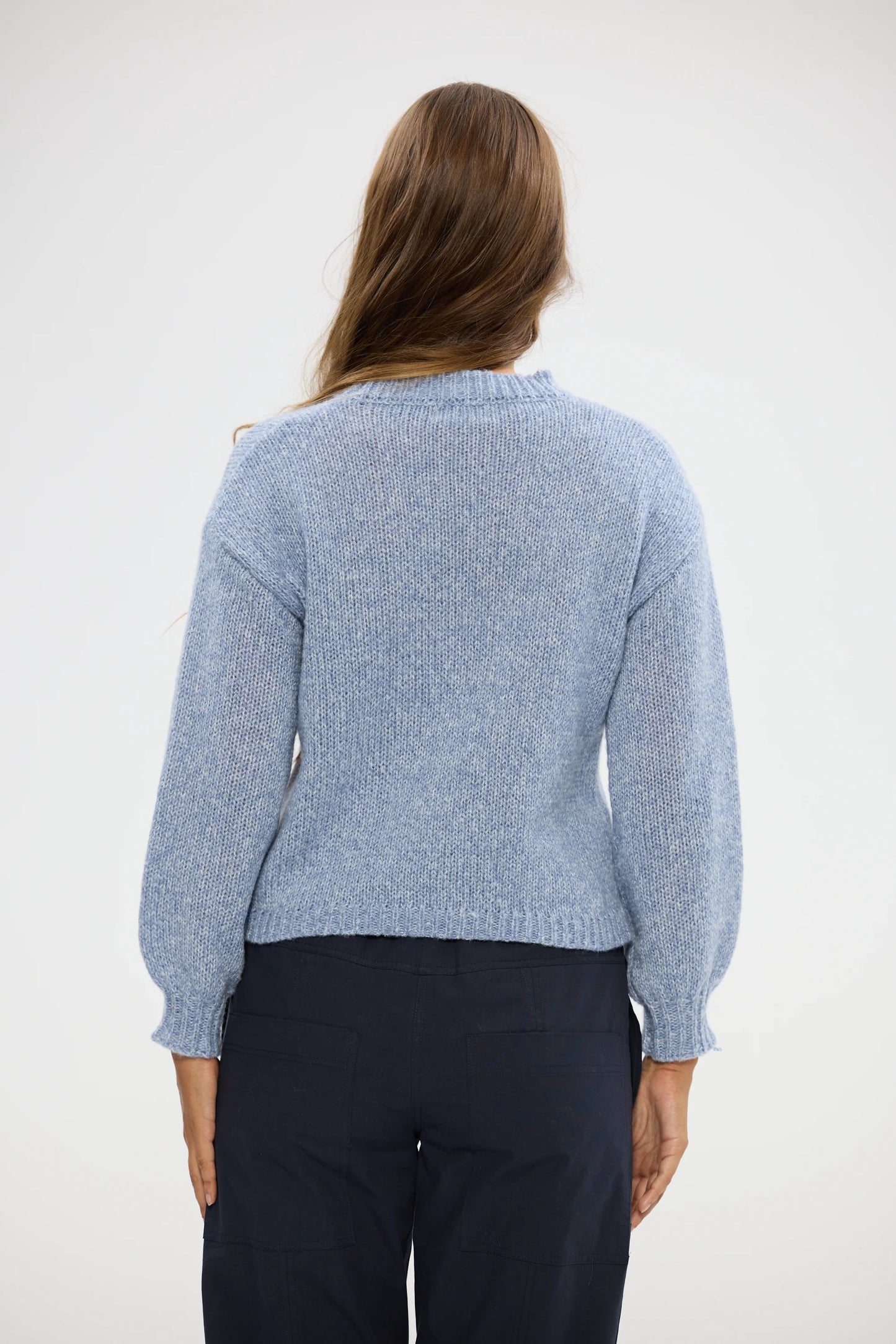 Tarn Knit in Blue Marle