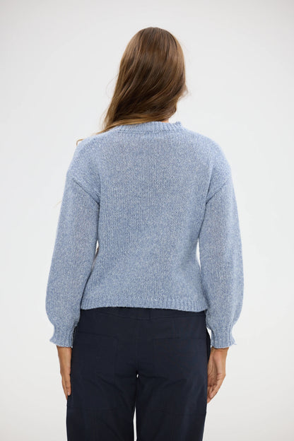 Tarn Knit in Blue Marle