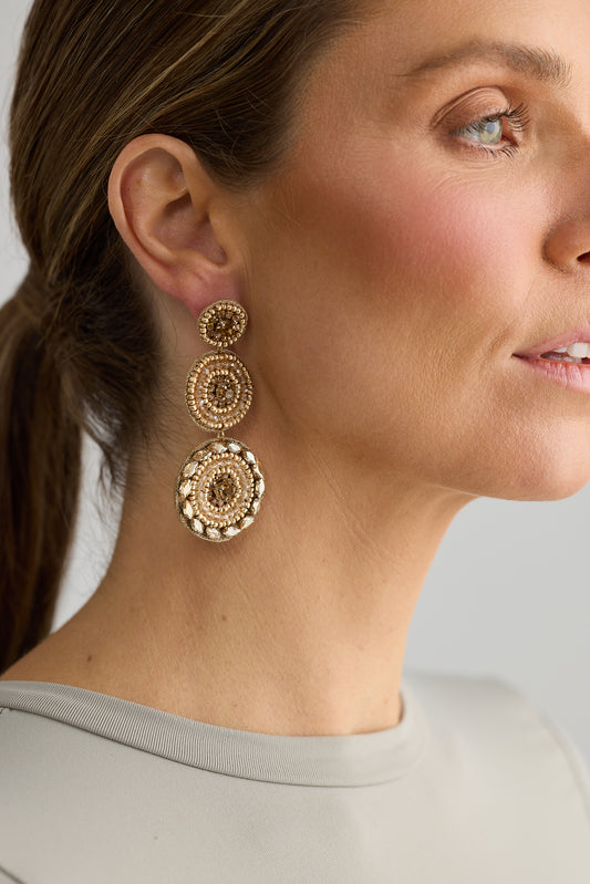 Saturday Night Earrings in Champagne