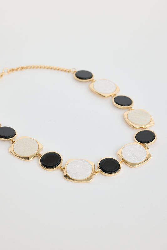 Wendy Necklace in Black and White