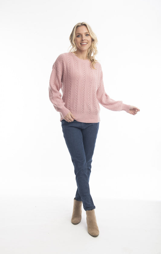 Alpaca Knits Jumper in Pale Pink