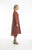 Pure Linen Dress Shirt Maxi in Terracotta