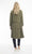 Cord Solids Trench Coat in Olive