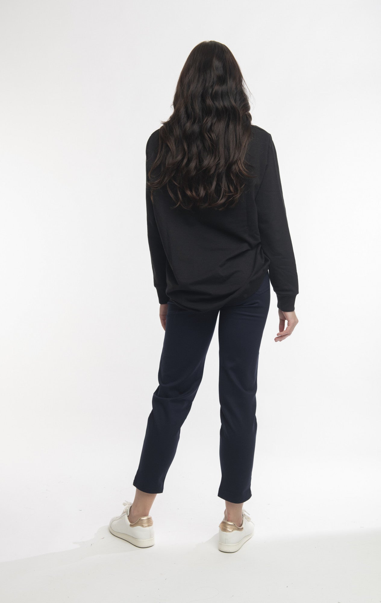 Ponte Straight Leg Pants in Navy